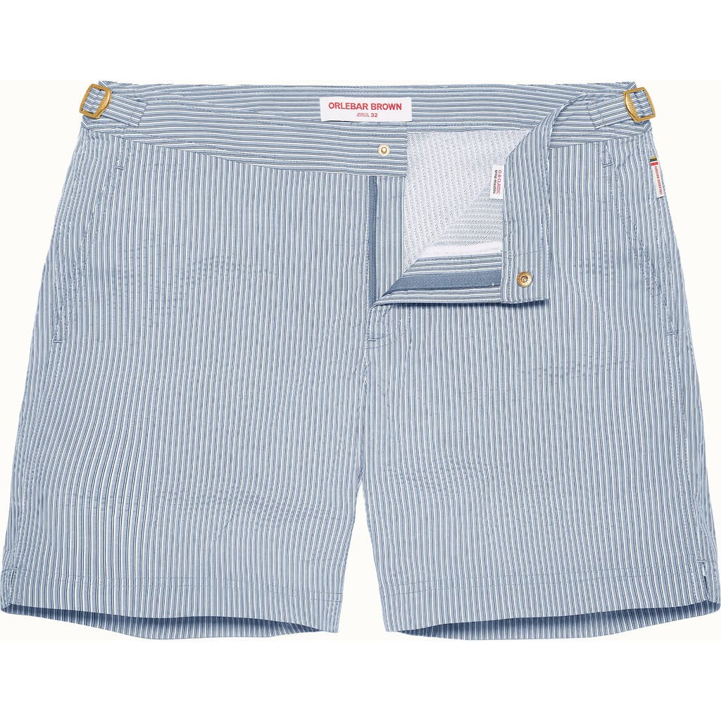 Orlebar Brown Bulldog Tailored-fit Swim Shorts In Wave Blue