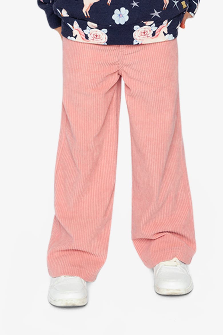 Stretch Corduroy 5-Pocket Wide Leg Pants, Alternate, color, Pink
