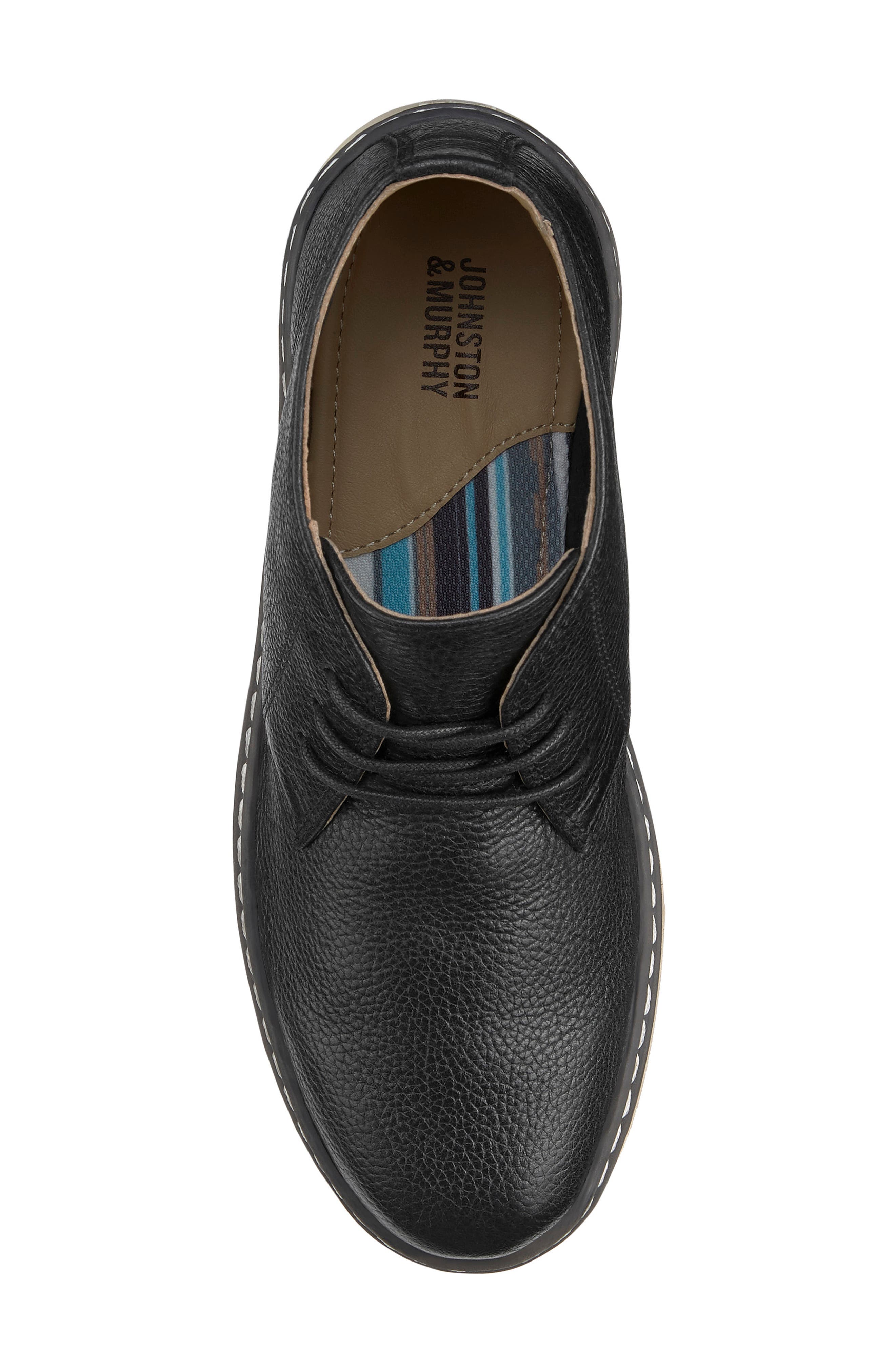 Johnston & Murphy McGuffey Chukka Boot, Alternate, color, Black Full Grain