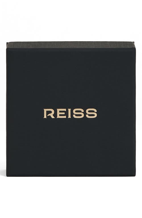 Reiss Claudia Contour Hinge Bangle In Gold Tone