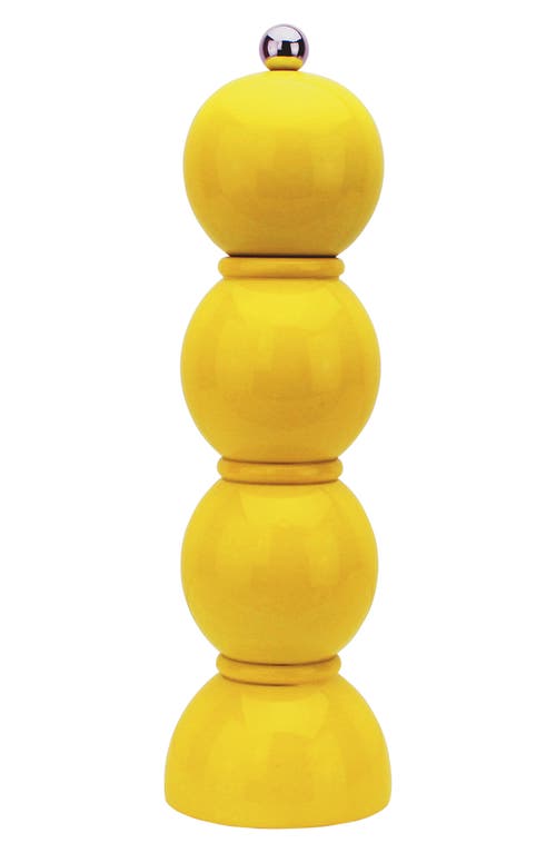 Addison Ross London Bobbin Salt & Pepper Grinder In Yellow