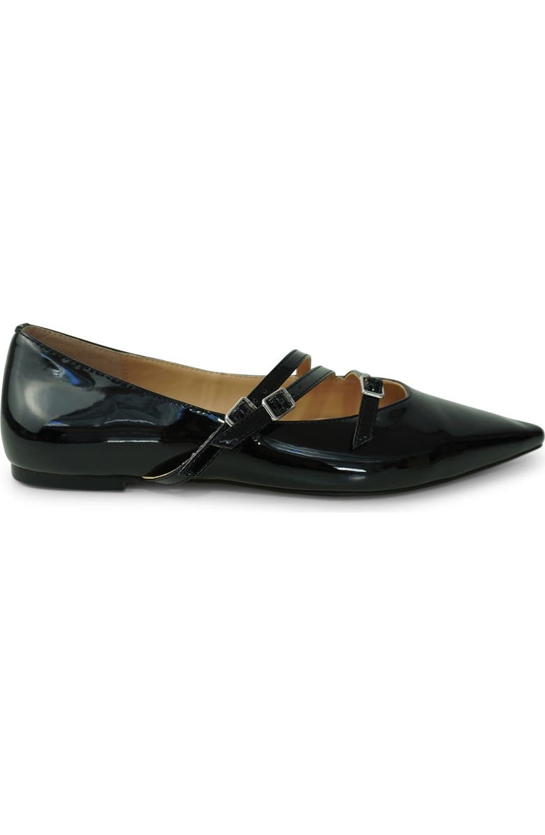 Belle & Bloom Begin Again Buckled Flat, Main, color, Black