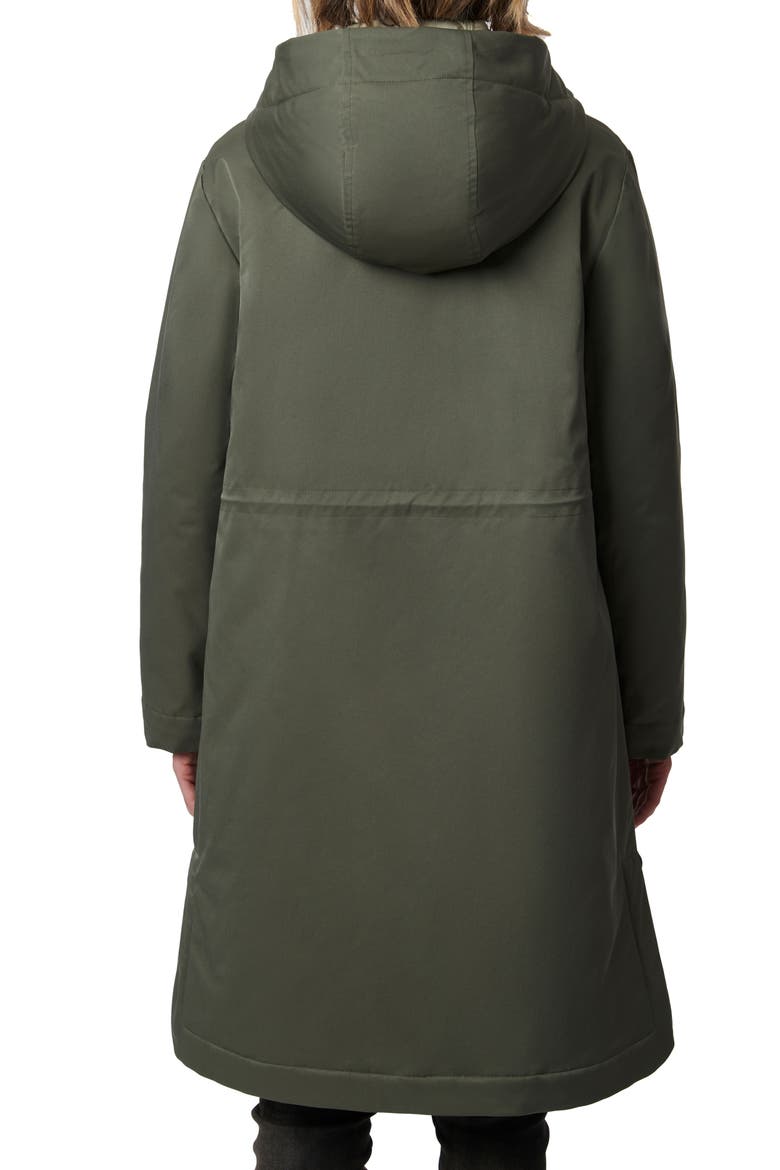 Hooded Raincoat with Removable Hooded Bib, Alternate, color, DUSTY OLIVE/ SAGE