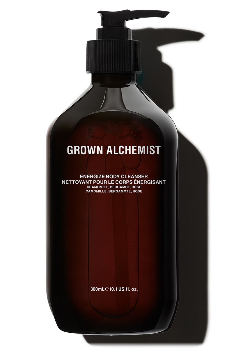GROWN ALCHEMIST Energize Body Cleanser for Sensitive Skin with Chamomile, Bergamot & Rose, Main, color,