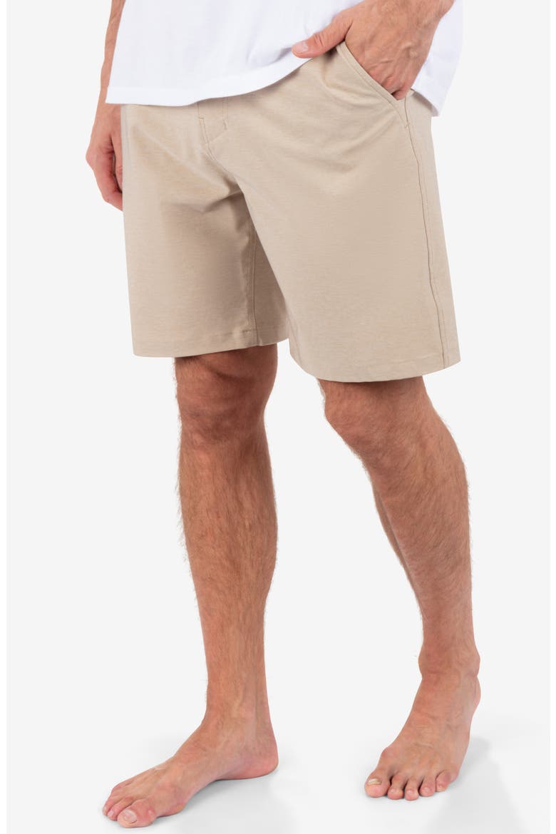 Phantom Heather Walk Shorts, Alternate, color, KHAKI