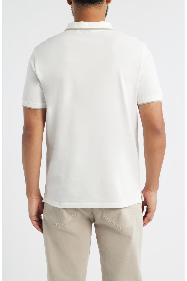 Piqué Johnny Collar Polo, Alternate, color, SOLID WHITE