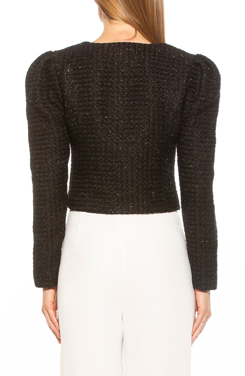 Alexia Admor Rowan Tweed Jacket, Alternate, color, Black