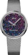 MIDO Commander 1959 Pixel Dial Automatic Mesh Strap Watch, 37mm