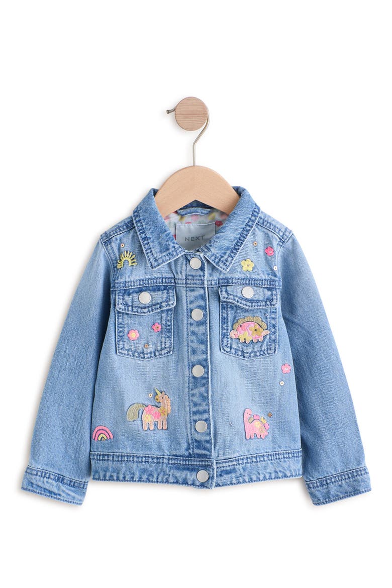 Character Denim Jacket, Main, color, BLUE