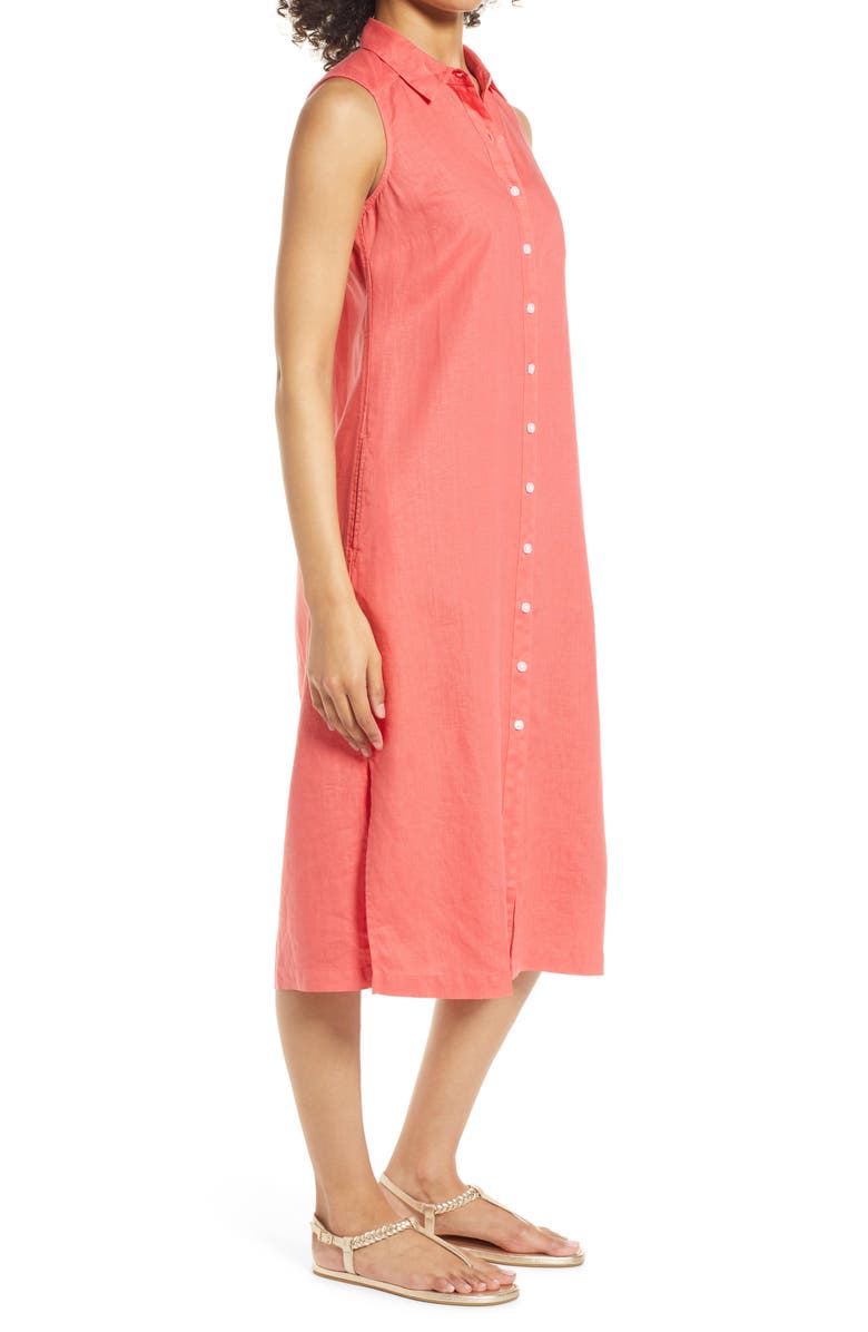 Tommy Bahama Two Palms Linen Shirtdress, Alternate, color, Pomodoro