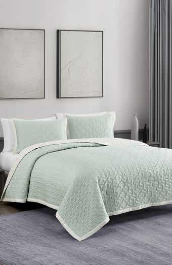 Bebejan Reversible Textured Cotton Sateen Coverlet Set