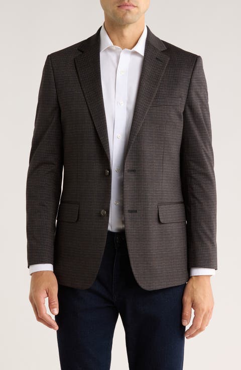 Two Button Notch Lapel Sport Coat