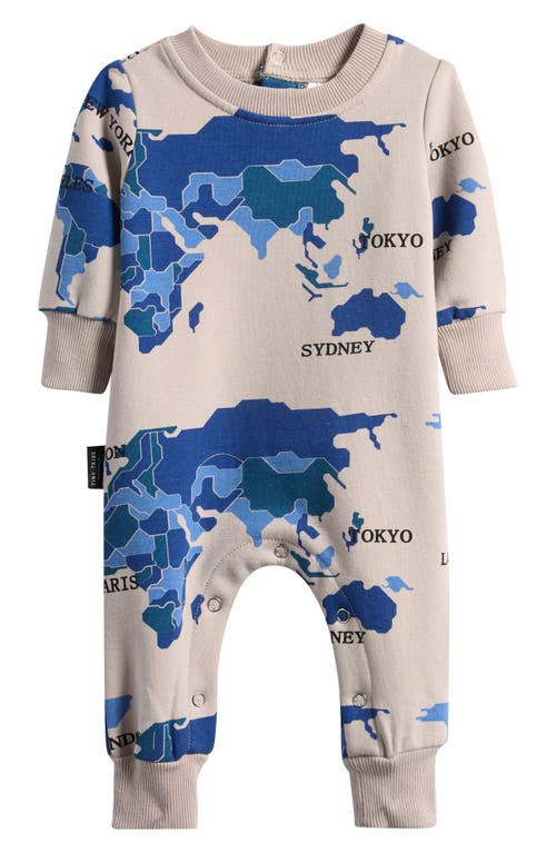 TINY TRIBE World Tour Cotton Romper in Grey 