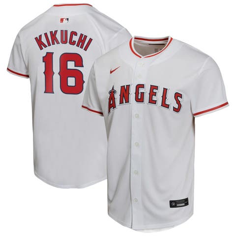 Youth Nike Yusei Kikuchi White Los Angeles Angels Home Game Player Jersey