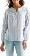 Lucky Brand Stitched Yoke Long Sleeve Button-Up Shirt