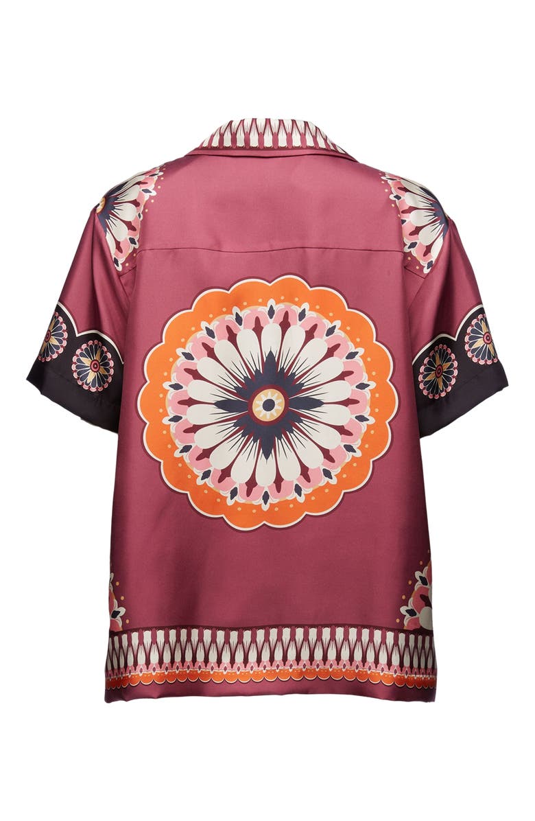 La DoubleJ Cortile Shirt Napoli Plates Placée Bordeaux, Alternate, color, 