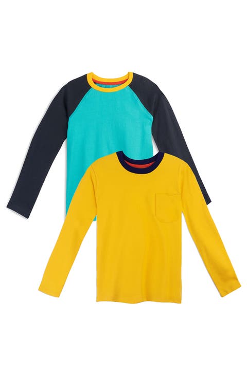 Organic Cotton Kids Long Sleeve T-Shirt 2-pack