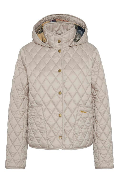 Barbour Penelope Quilt Hooded Jacket In Light Sand In Light Sand Dress