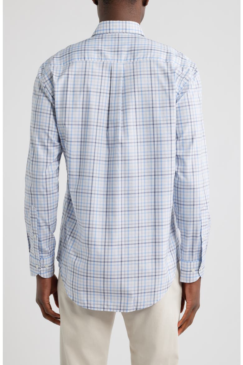 Warren Plaid Crown Light Button-Up Shirt, Alternate, color, CLOUDY BLUE