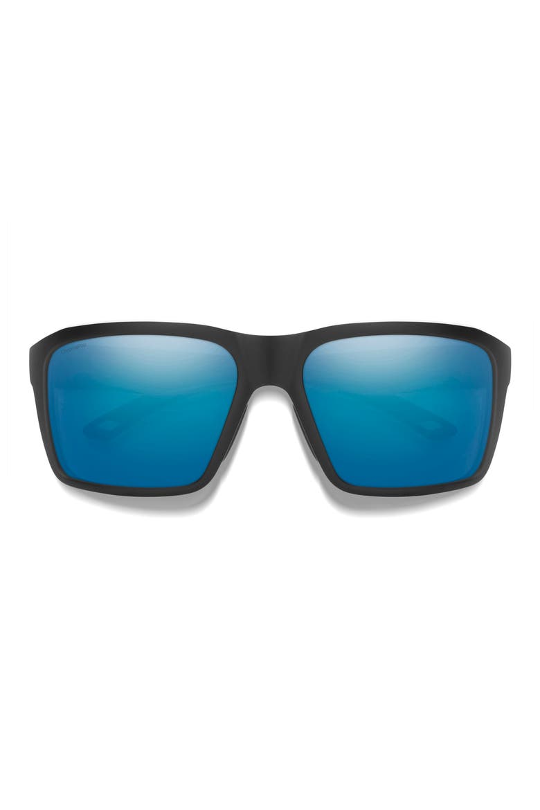 Backcast 61mm Sunglasses, Main, color, BLACK / GLASS BLUE MIRROR