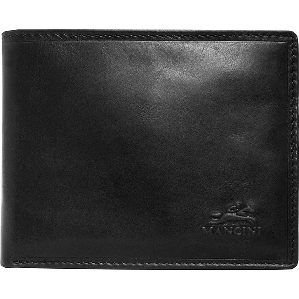 Mancini Boulder Left Wing Rfid Billfold Wallet In Black