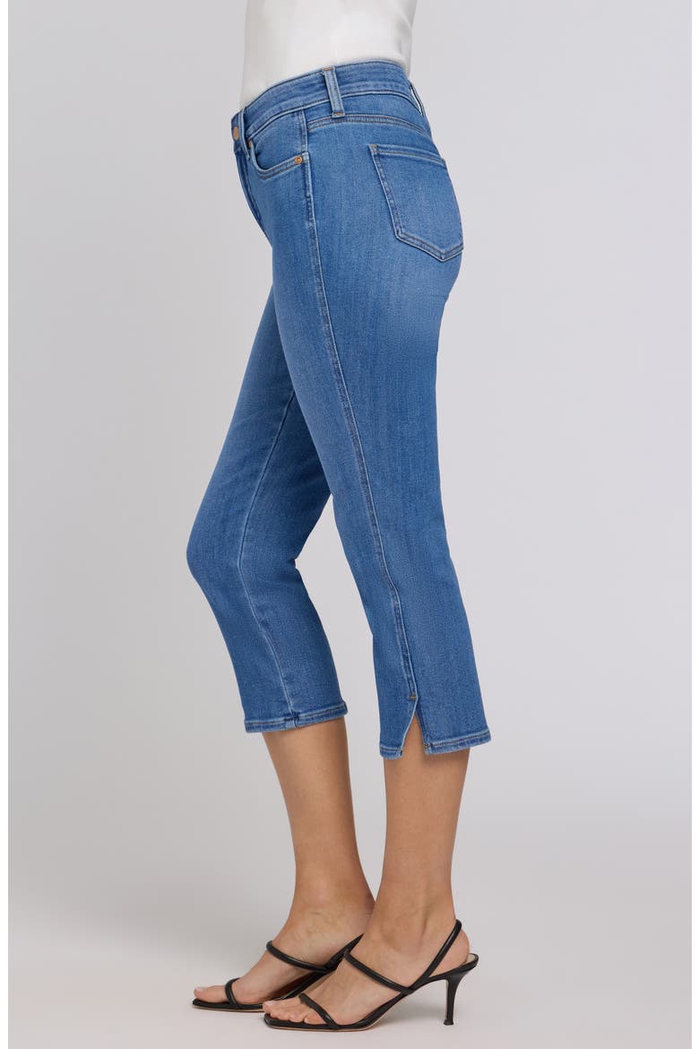 Chloe Side Slit Capri Jeans, Alternate, color, BLUE PARADISE