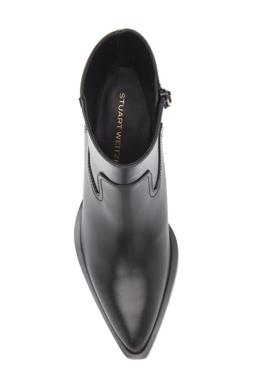 Stuart Weitzman Tate Bootie In Black Leather