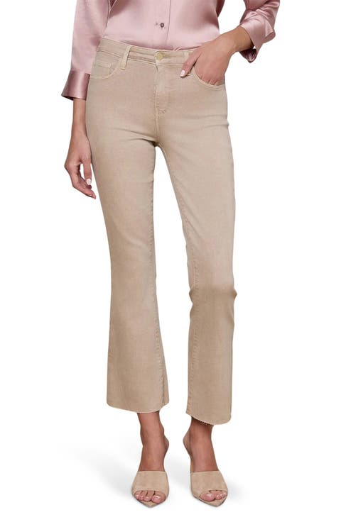 Kendra High Waist Crop Flare Jeans