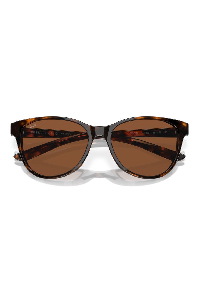 Catherine 57mm Polarized Phantos Sunglasses, Alternate, color, TORTOISE