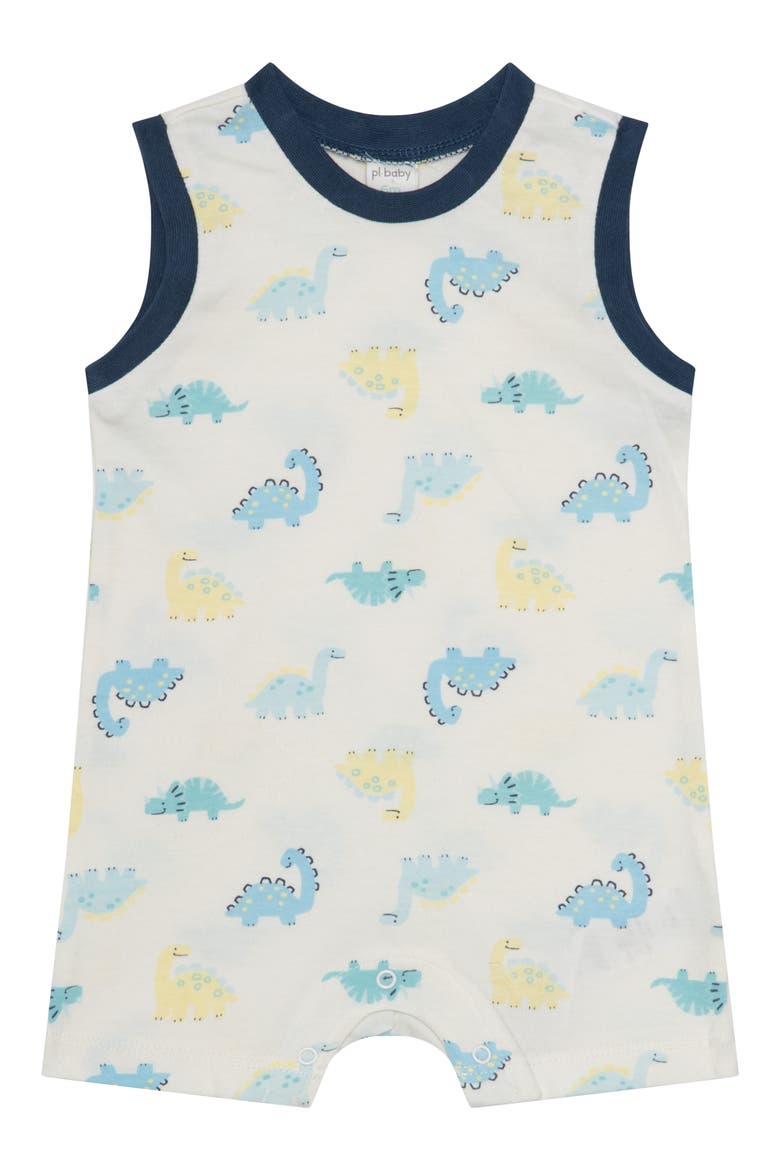 Assorted 3-Pack Animal Rompers, Alternate, color, DINO