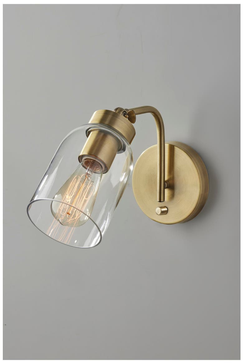 Bristol Wall Lamp, Alternate, color, ANTIQUE BRASS