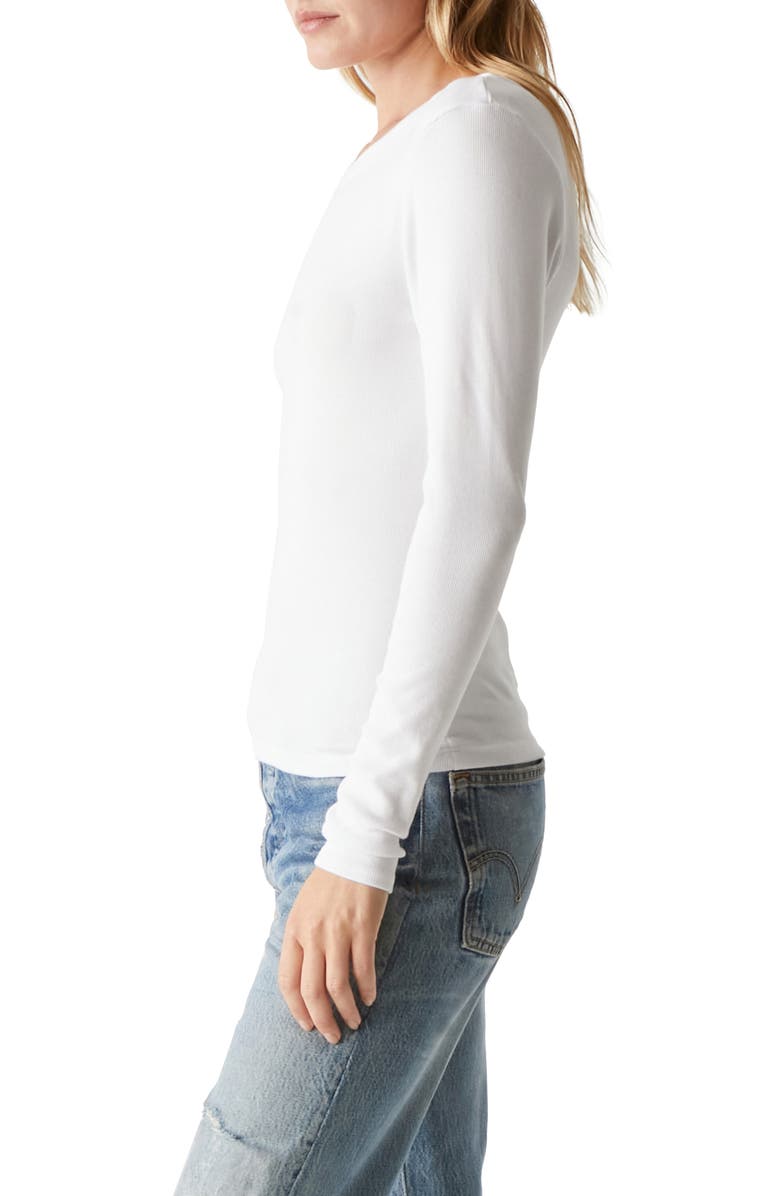 Michael Stars Zola Long Sleeve T-Shirt, Alternate, color, White