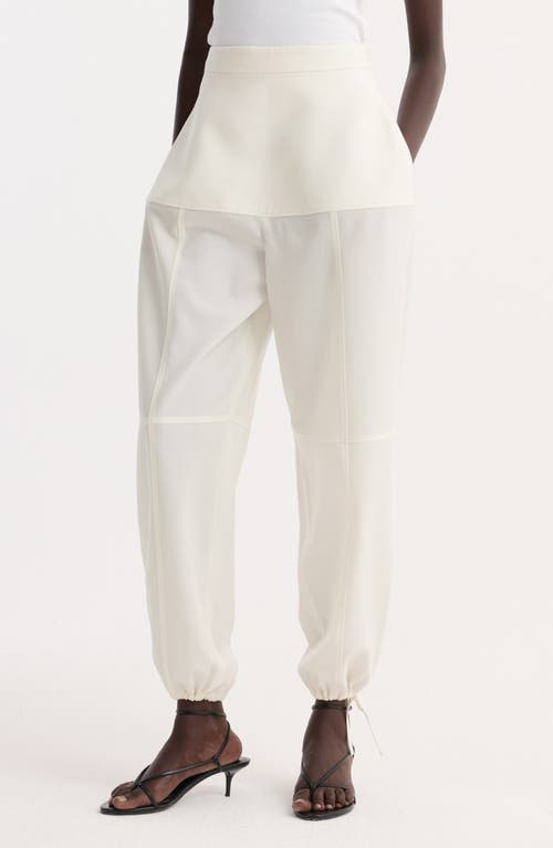 Rohe Róhe Sculptural Virgin Wool Balloon Joggers In White