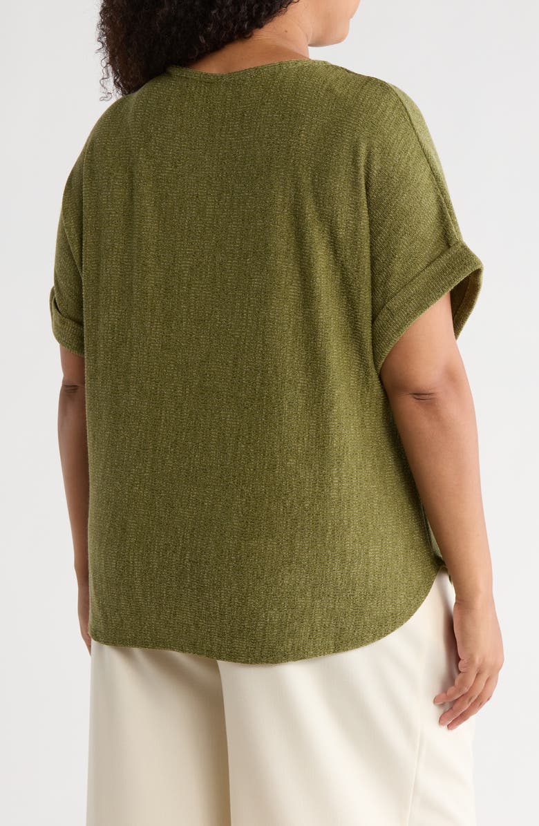 MAX STUDIO Dolman Short Sleeve Top, Alternate, color, New Sage