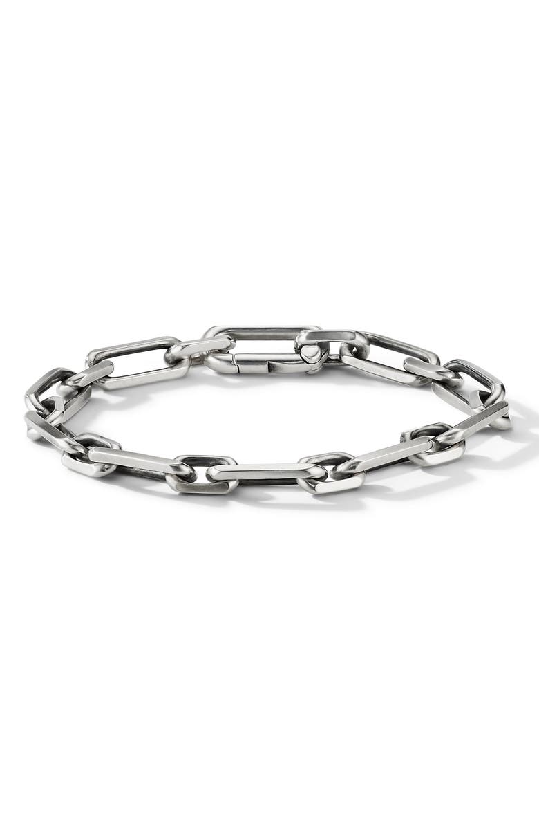 David Yurman Elongated Open Link Chain Bracelet in Sterling Silver, 8mm, Main, color, 