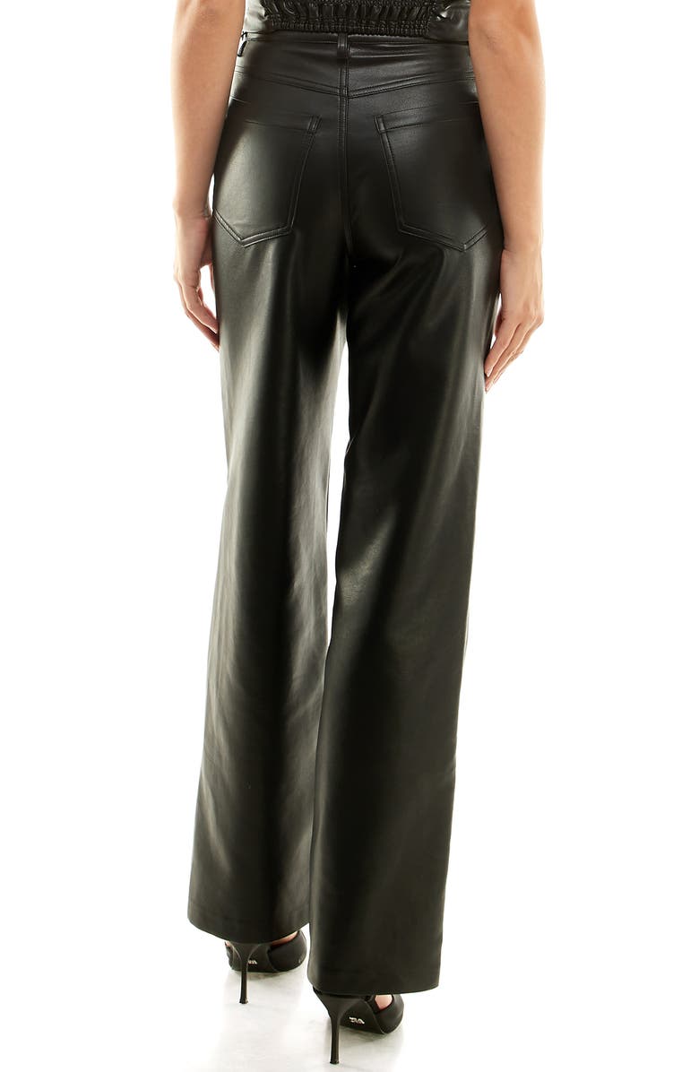 WAYF x Jourdan Sloane Giselle Faux Leather Pants, Alternate, color,