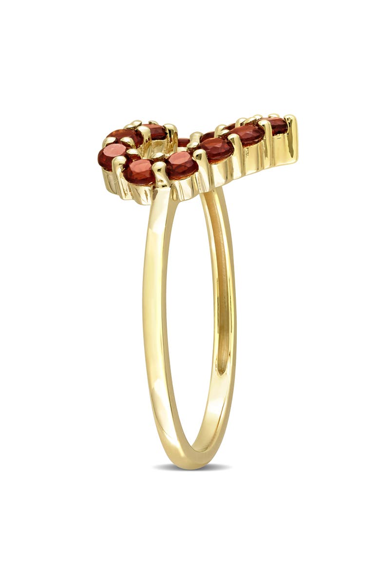 Julianna B. Garnet Heart Ring 10k, Alternate, color, Garnet