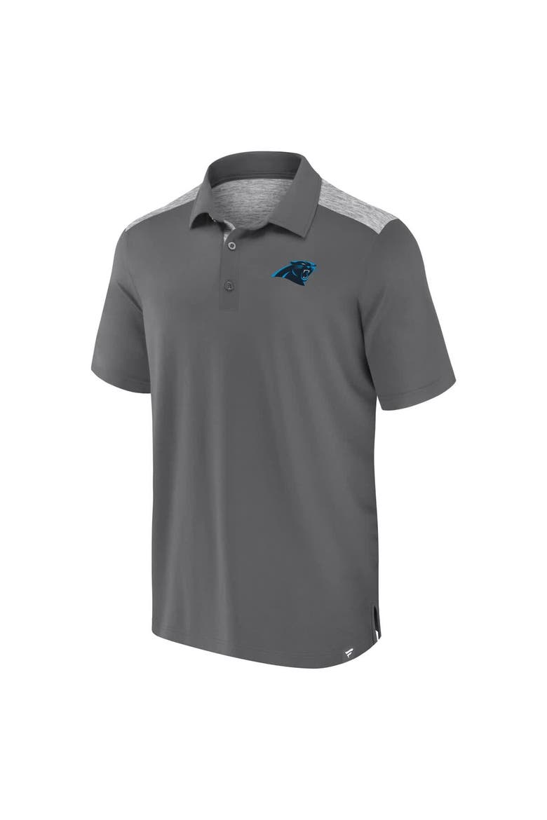 Men's Fanatics Gray Carolina Panthers Long Shot Polo, Alternate, color, Gray