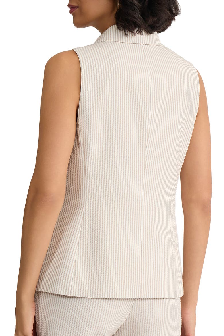 Seersucker Stripe Vest, Alternate, color, NATURAL STONE/ NATURAL WHITE