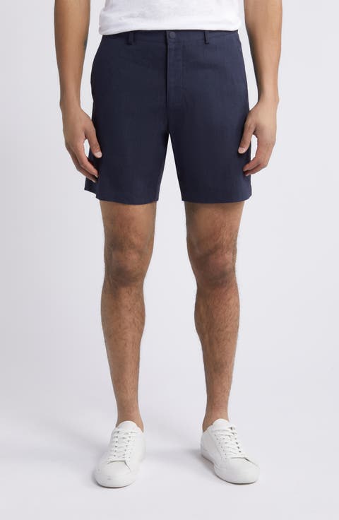 City Linen Blend Hybrid Shorts