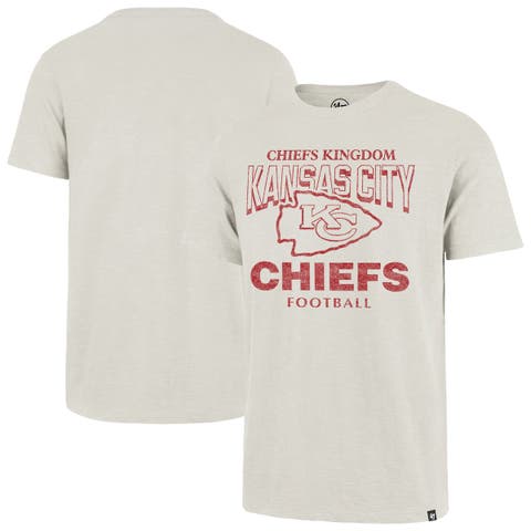 Men's '47  Natural Kansas City Chiefs Head On Scrum Slub T-Shirt
