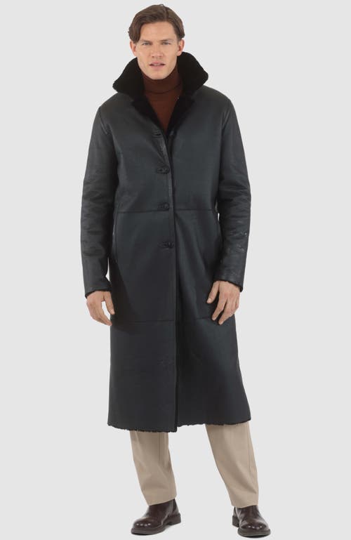 Gorski Reversible Select Shearling Lamb Coat In Black