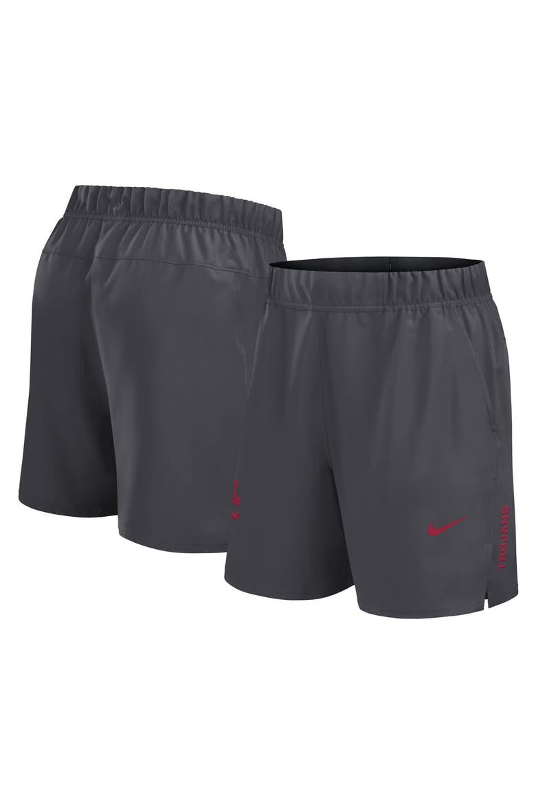 Men's Nike Gray USC Trojans Primetime Woven Victory Performance Shorts, Alternate, color, Gray