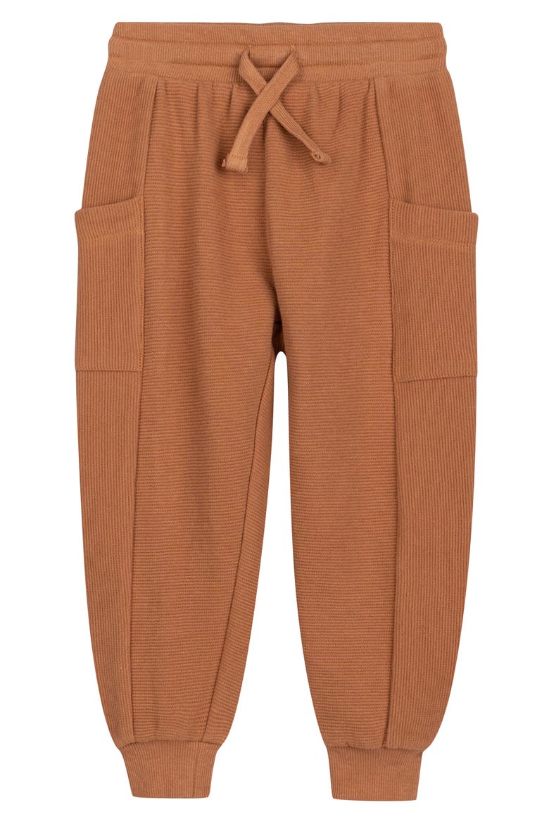 Kids' Cotton Ottoman Joggers, Main, color, LBN-LEATHER BROWN