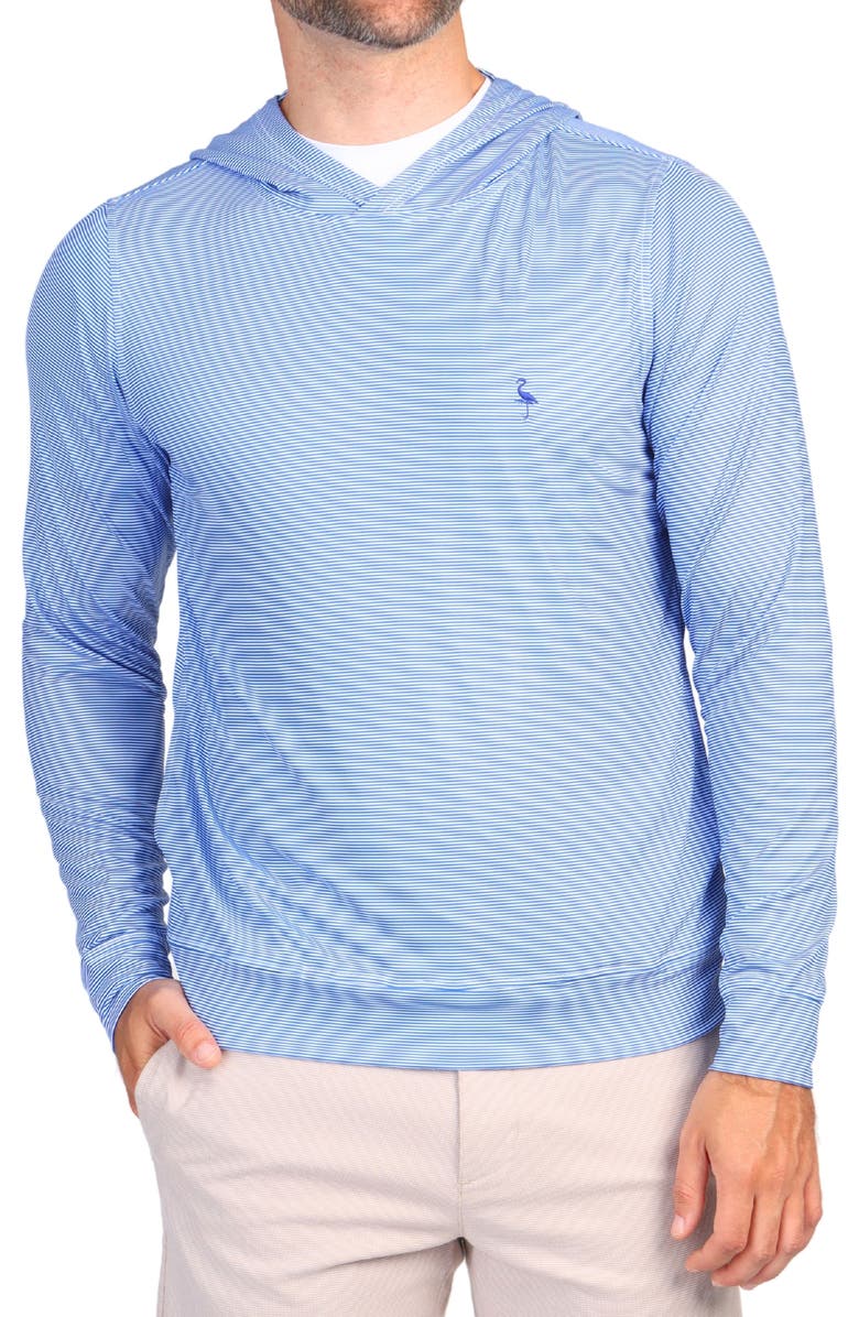 TailorByrd Micro Stripe Print Performance Hooded Pullover, Alternate, color, 