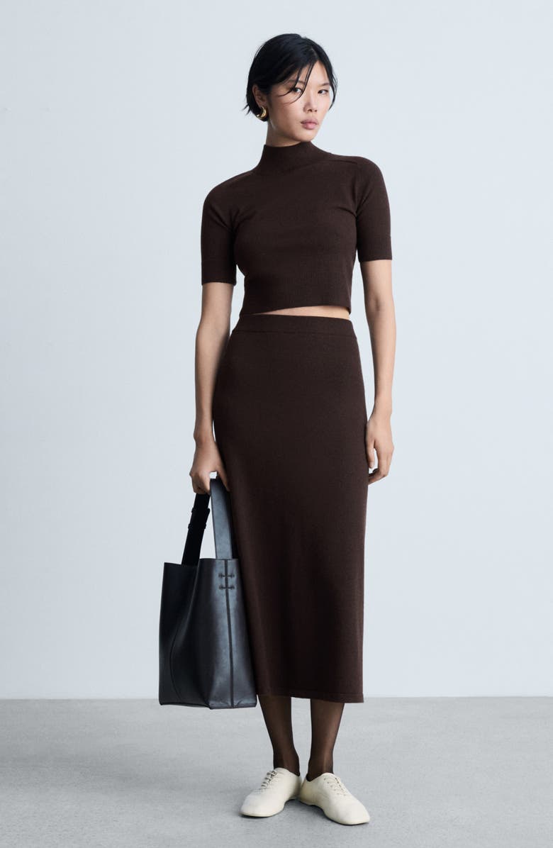 MANGO Mock Neck Sweater, Alternate, color, 