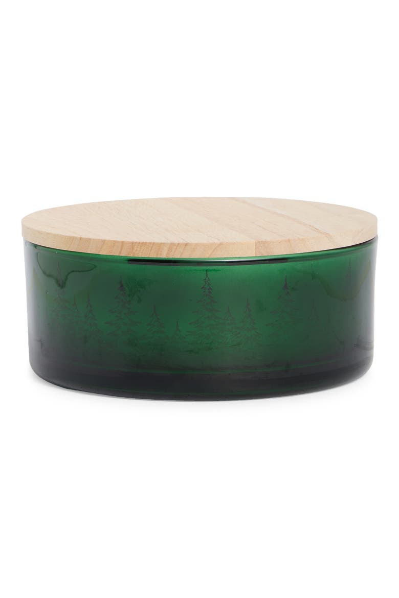 Spiced Pine Etched Electroplate Candle, Main, color, SPICED PINE