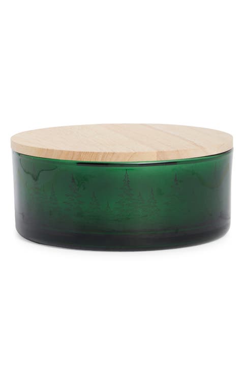 Spiced Pine Etched Electroplate Candle