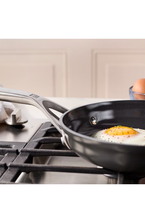 Zwilling Motion Ceramic Hard Anodized Nonstick 8-inch Fry Pan In Black