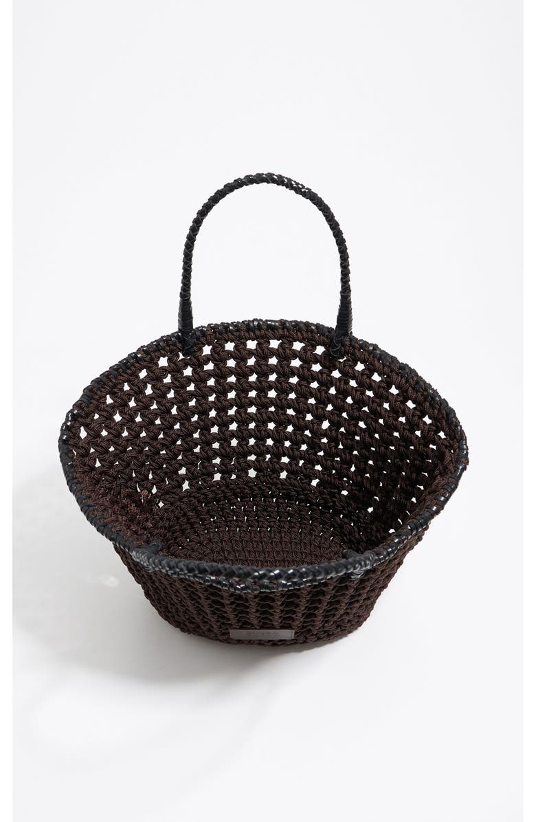 Bimba y Lola Plaited Handbag, Alternate, color, Dark Brown